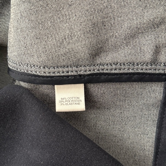 ST. JOHN Sport M Nautical Double Breasted Navy Cotton Blend Blazer Silver Button - Picture 13 of 14